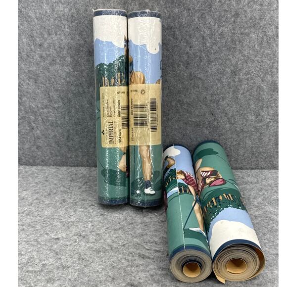Vintage Imperial Ladies Golfing Wallpaper Border - 17+ Yards - Picture 4 of 8